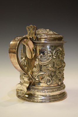 Lot 82 - Scottish Interest - Large Victorian silver presentation jug - City of Edinburgh Rifle Association