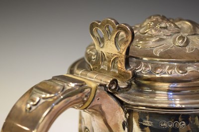 Lot 82 - Scottish Interest - Large Victorian silver presentation jug - City of Edinburgh Rifle Association