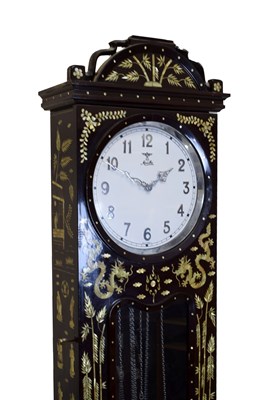 Lot 463 - Moathe - German chinoiserie-decorated chiming longcase clock