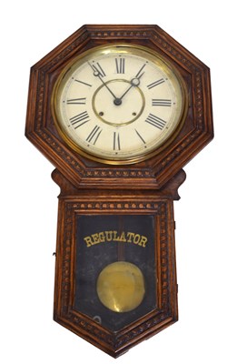Lot 481 - Gilbert Clock Co, Winsted, Connecticut, USA - American wall regulator