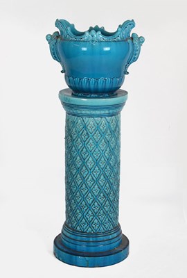 Lot 440 - Early 20th Century Bretby jardinière and stand