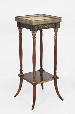 Lot 618 - Late 19th Century French marble topped vase table