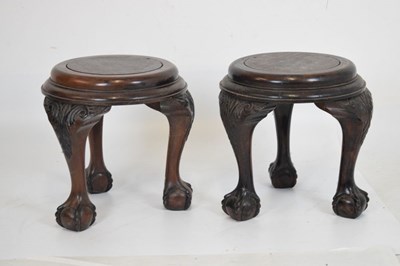 Lot 579 - Pair of early 20th Century mahogany 19th Century-style stands