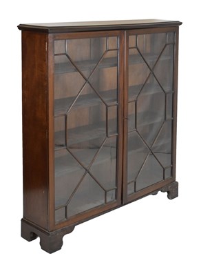 Lot 695 - Mahogany astragal glazed bookcase
