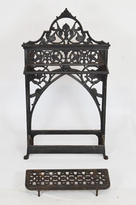 Lot 742 - Late 19th Century cast iron stick stand