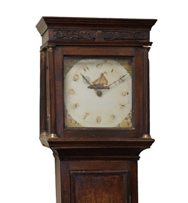 Lot 515 - George III oak cased 30-hour longcase clock