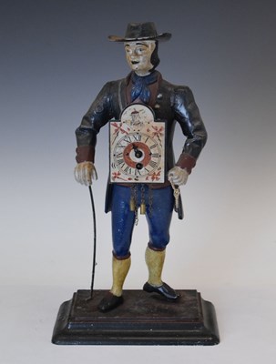 Lot 554 - Reproduction Black Forest pedlar clock