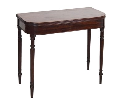 Lot 718 - Early 19th Century mahogany fold-over tea table