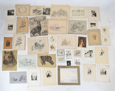 Lot 635 - Quantity of prints, engravings, etc