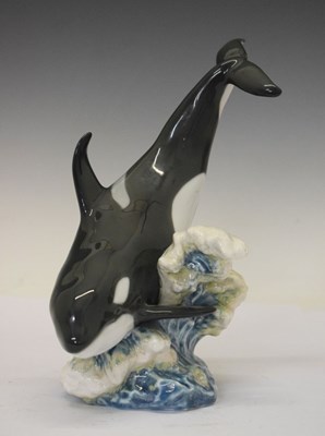 Lot 389 - Lladro figure of a killer whale 6899