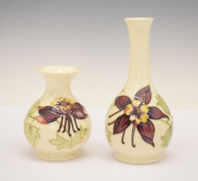 Lot 376 - Walter Moorcroft bottle vase and ovoid vase (2)
