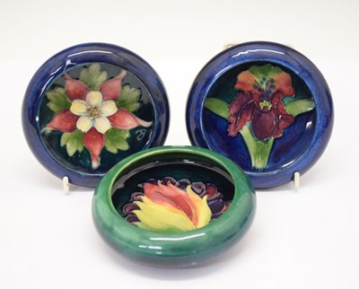 Lot 373 - Three Moorcroft shallow bowls