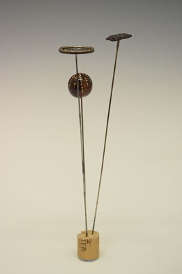 Lot 117 - Three tortoiseshell hat pins
