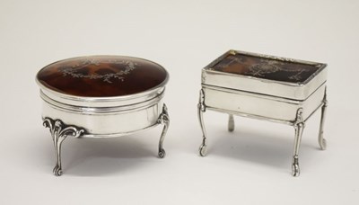 Lot 126 - Two tortoiseshell boxes