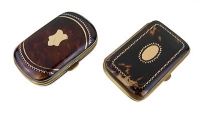 Lot 135 - Two tortoiseshell purses