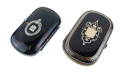 Lot 136 - Two tortoiseshell purses