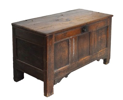 Lot 684 - Oak three panel coffer