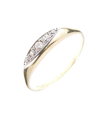 Lot 27 - 18ct gold, diamond five-stone ring