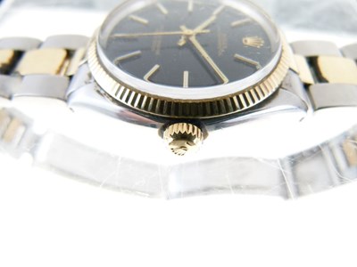 Lot 46 - Rolex - Gentleman's two-tone gold and stainless steel Oyster Perpetual automatic bracelet wristwatch