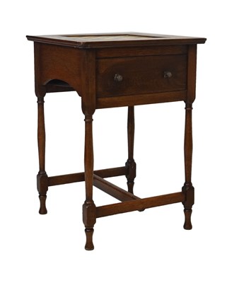 Lot 609 - Early 20th Century oak games table