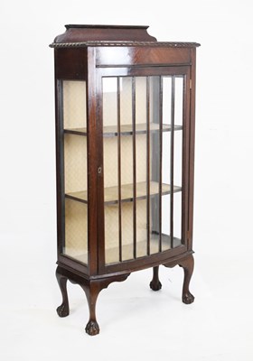 Lot 654 - Early 20th Century bowfront display cabinet