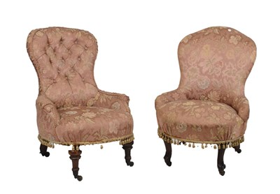 Lot 664 - Two Victorian nursing chairs