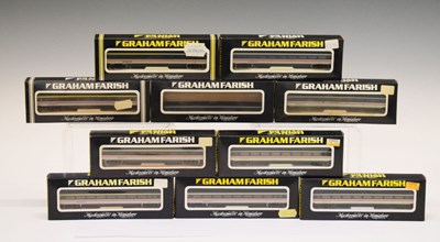 Lot 477 - Graham Farish – Ten boxed ‘N’ gauge ‘Intercity’ passenger carriages/ coaches