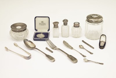 Lot 172 - Group of sundry silver