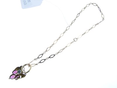 Lot 36 - Garnet set Victorian pendant