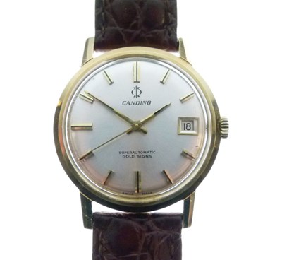 Lot 107 - Candino - Gentleman's Super Automatic Gold Signs wristwatch