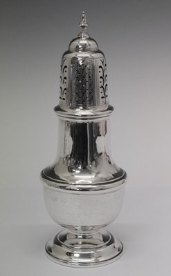 Lot 140 - George VI silver sugar caster