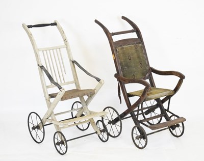Lot 667 - Two early 20th Century child's pushchairs