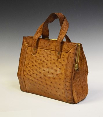 Lot 289 - Lady's farmed ostrich handbag