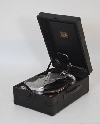 Lot 640 - HMV salon gramophone