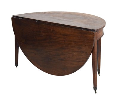 Lot 680 - George III drop flap demi-lune