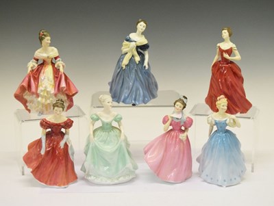 Lot 396 - Collection of six Royal Doulton crinoline ladies, etc.