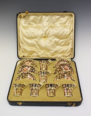 Lot 399 - Cased Royal Crown Derby coffee set