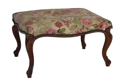 Lot 588 - Stool with machine upholstery