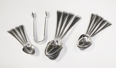 Lot 159 - Quantity of late 19th Century bead pattern flatware