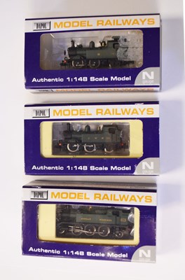 Lot 491 - Three Dapol ‘N” gauge railway trainset GWR locomotives