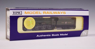 Lot 487 - Dapol ‘N’ gauge GWR Hinderton Hall locomotive and tender