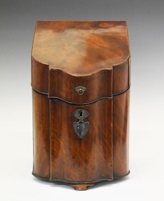 Lot 227 - Mahogany knife box