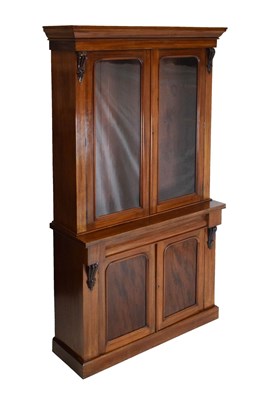Lot 686 - Victorian mahogany glazed bookcase