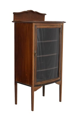 Lot 629 - Edwardian inlaid mahogany glazed display cabinet