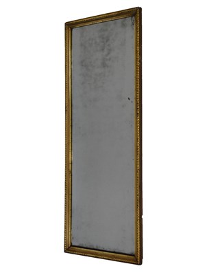 Lot 741 - Rectangular mercury plate pier glass mirror