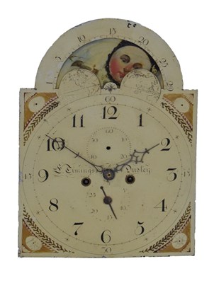 Lot 521 - 19th Century 8-day painted dial longcase clock movement