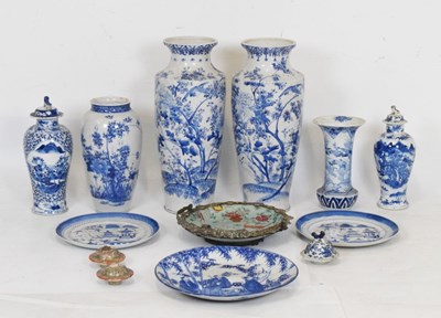 Lot 467 - Quantity of Asian blue and white ceramics