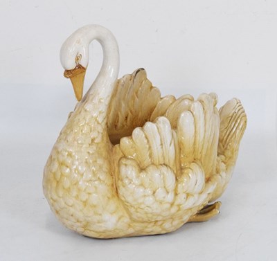 Lot 713 - 1950s ceramic swan