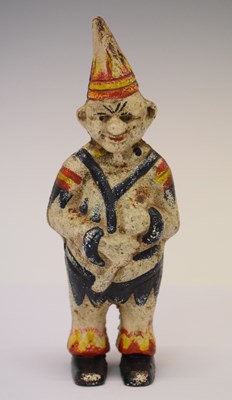 Lot 230 - Cast iron clown money box