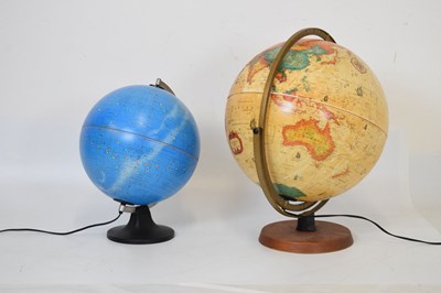 Lot 382 - Two modern illuminated globes
